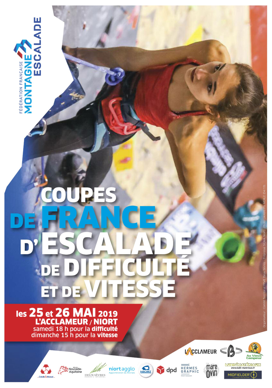 Coupes de France d’escalade Sortir à Niort